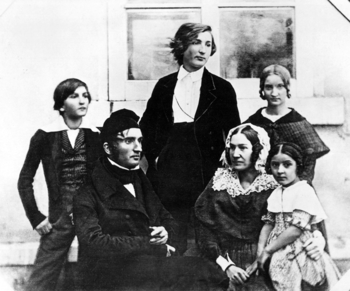 Justus Liebig und Familie während der Gießener Zeit