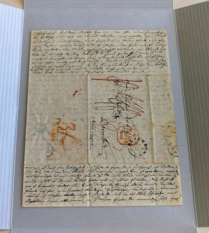 Brief Nr. 1 aus dem Depositum Liebig. Justus Liebig an Henriette Liebig, Wentworth Castle, September 1842